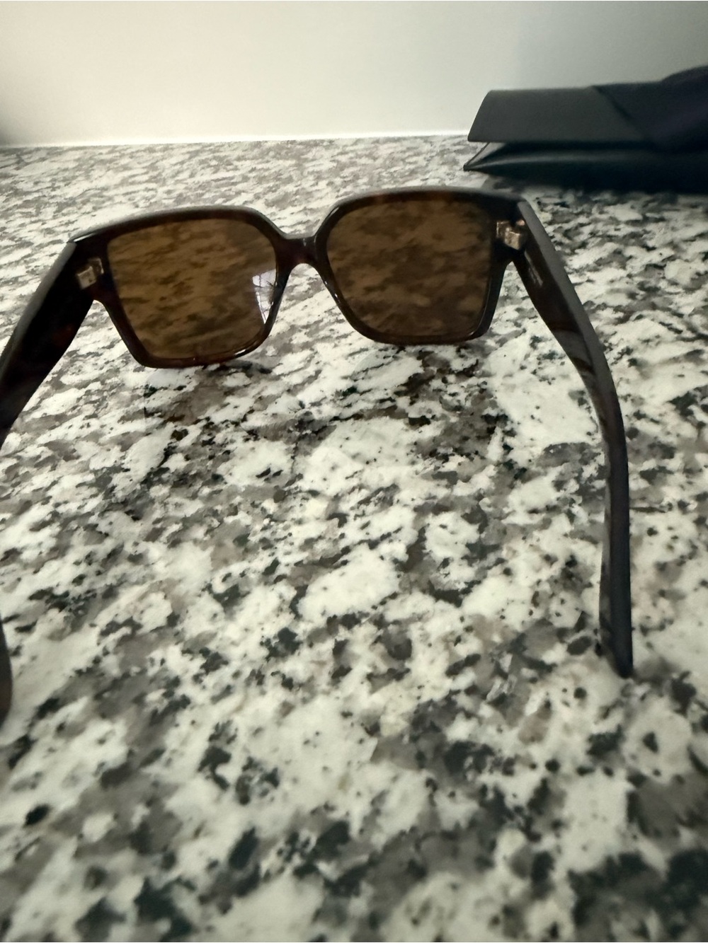 Saint Laurent Square Women's Sunglasses - Classic UV Protection. Tortoise - Picture 3 of 9
